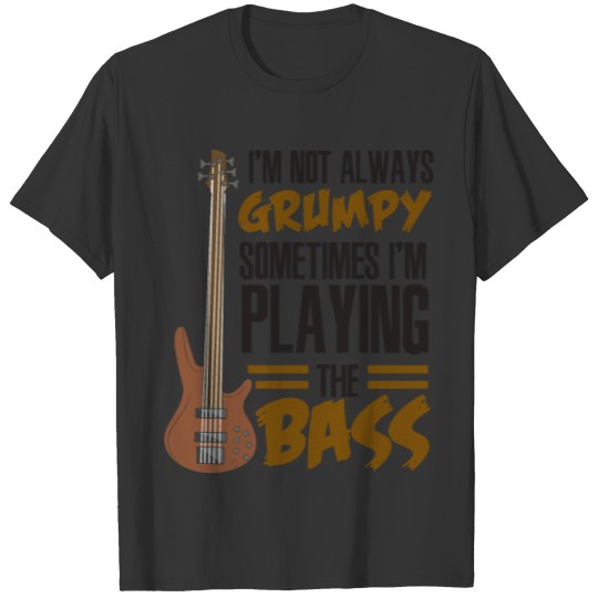 Cool Funny Humorous Bass Guitarist Pun Jokes Comic T-shirt