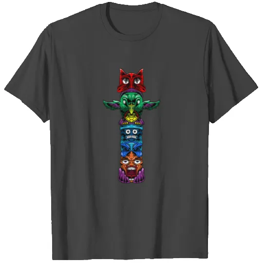 Totem Race Charm Talisman Idol Tribe Folk Idol T Shirts