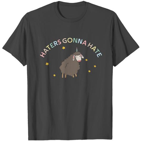 Haters Gonna Hate Sheep Unicorn Kids Rainbow T Shirts