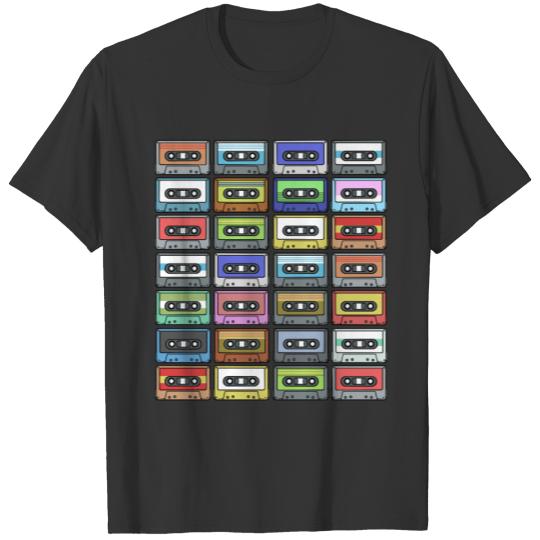 Retro Music Funny Cassette Tape Old School Gift T Shirts