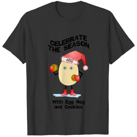 Santa Hat Egg Nog T Shirts