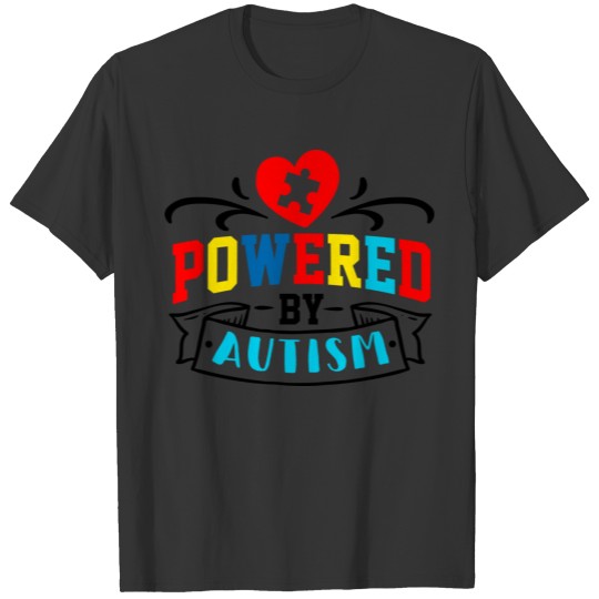 Autism Awareness Powered By Autism Mom T-shirt