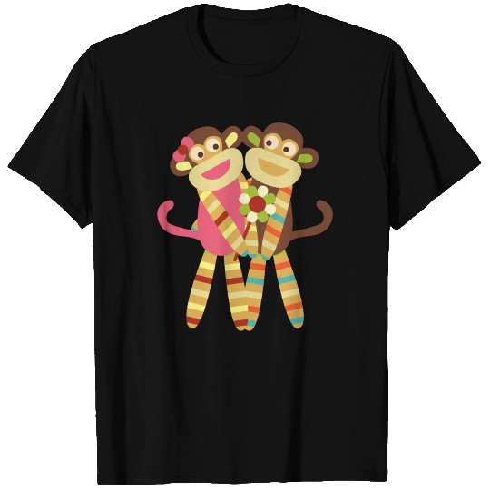 Sock Monkey Friends T Shirts