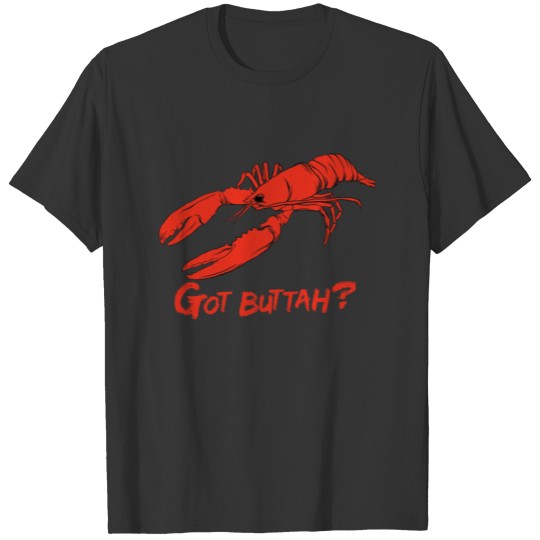 Lobster Crab Funny Illutrator Sea Red Crawfish T-shirt