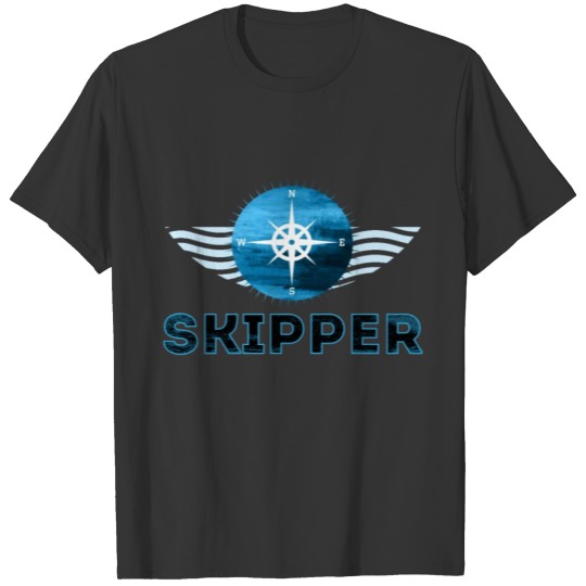 skipper sailing sailing sailing ship sailboat sail T-shirt