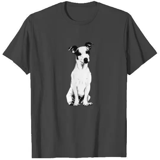 Cute Jack Russell Terrier Sitting Sketch Little T Shirts