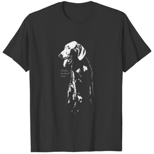 Slovakian Wirehaired Pointer Cute Dog Sketch Pets T Shirts