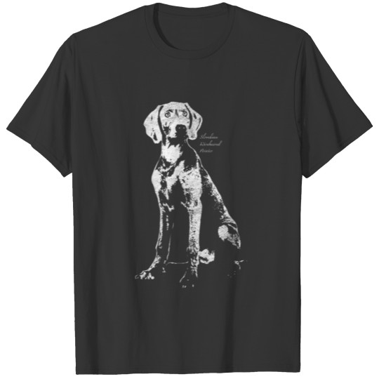 Slovakian Wirehaired Pointer Cute Dog Sitting Pets T Shirts