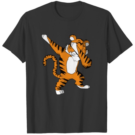 Dabbing tiger football mascot dab dance cute gift T Shirts
