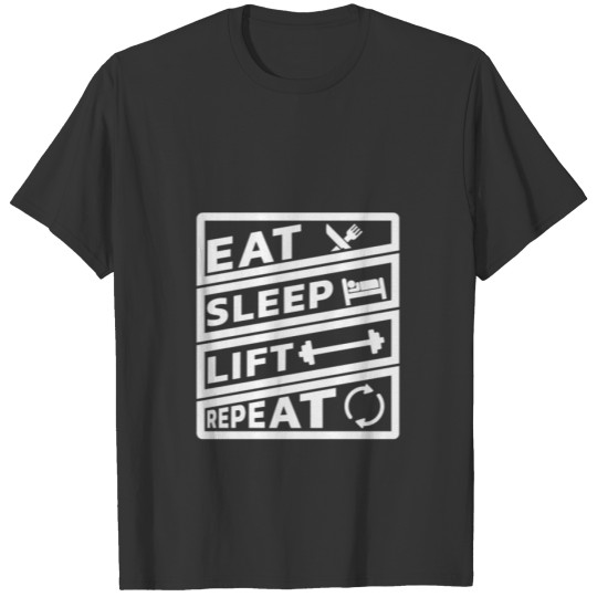 Athletes - Eat Sleep Lift Repeat T-shirt