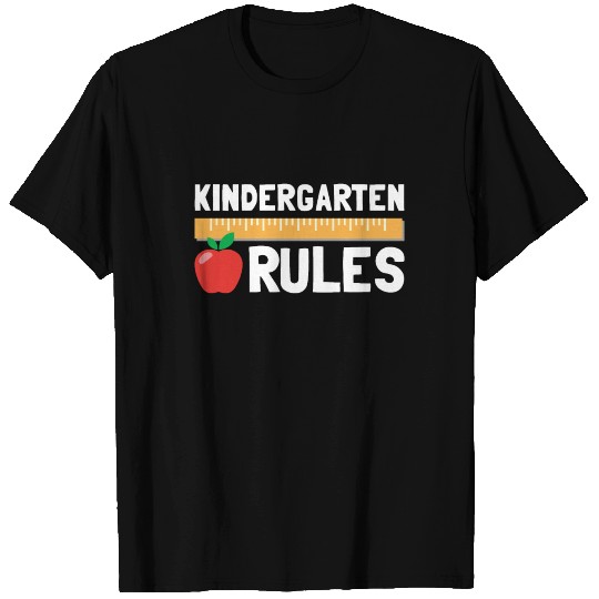 Kindergarten Rules Print, Cute Back To School T Shirts