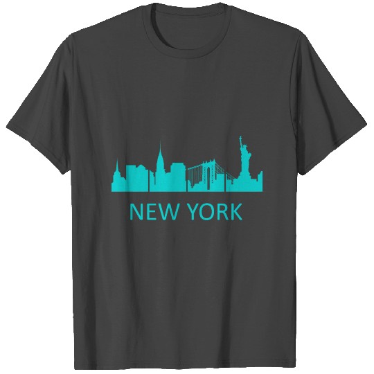 New York Skyline - Premium Design T Shirts