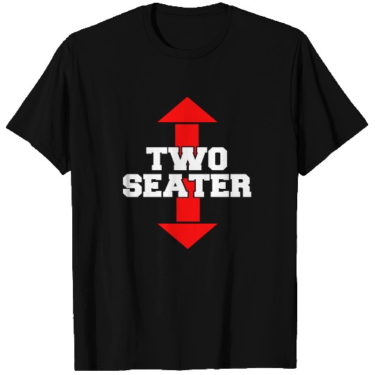 Two Seater Arrow Funny Novelty Joke T Shirts