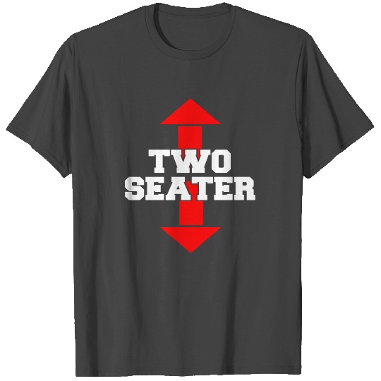Two Seater Arrow Funny Novelty Joke T Shirts
