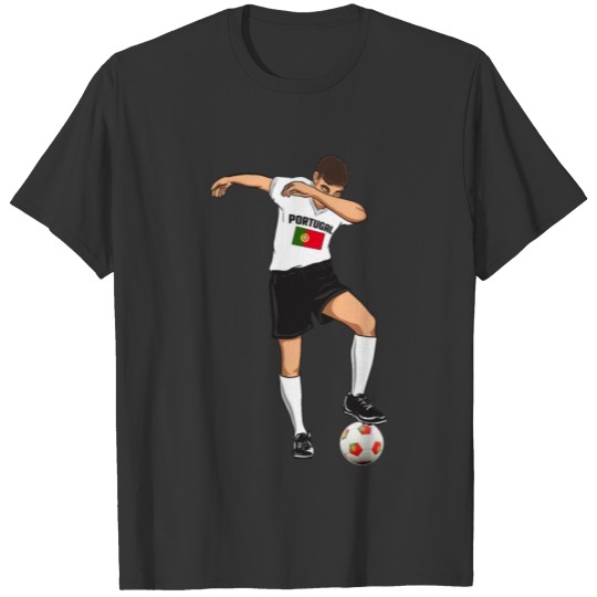 Portugal National Soccer Team Dabbing Player T-shirt