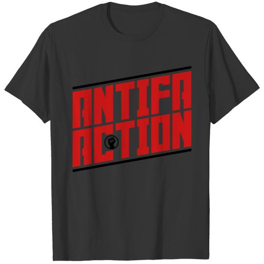 Antifa Action (red-black) T Shirts