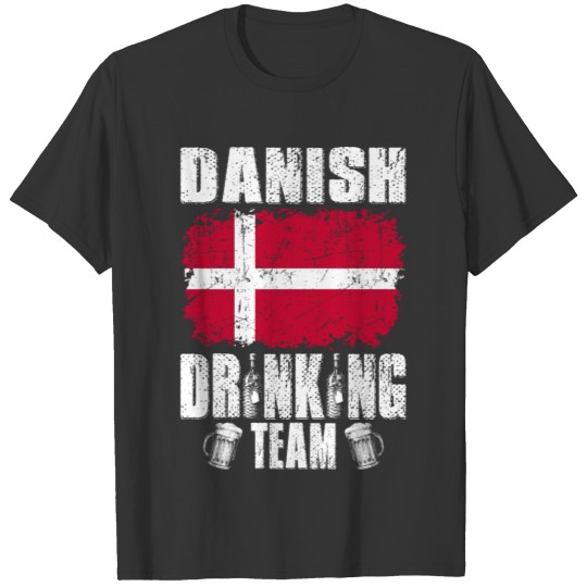 Danish Drinking Team Christmas Tshirt T-shirt