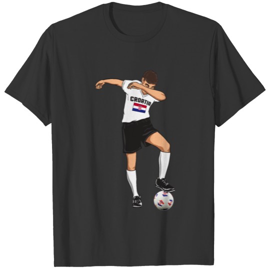 Croatia National Soccer Team Dabbing Player T-shirt
