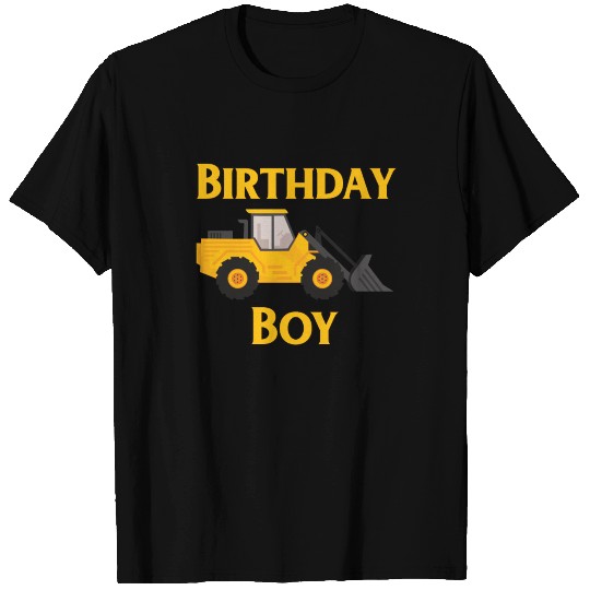 Birthday boy construction T Shirts