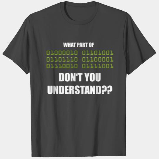 Computer Science Nerd Geek Programmer Binary T Shirts