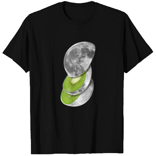 Moon Moon Graphic Moon Fruit Kiwi T Shirts