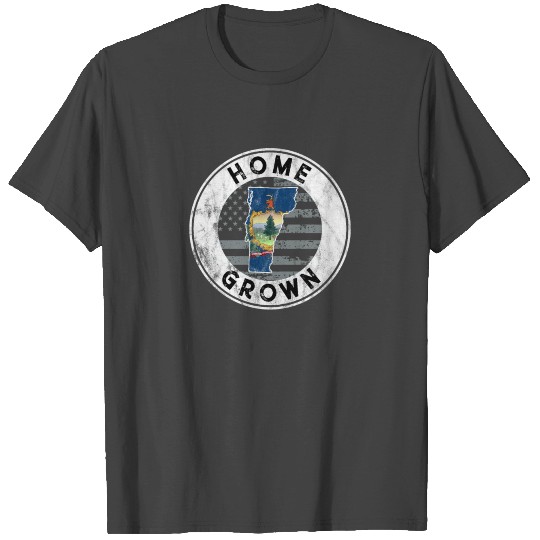 Vermont Native Home Grown Quote State American T Shirts
