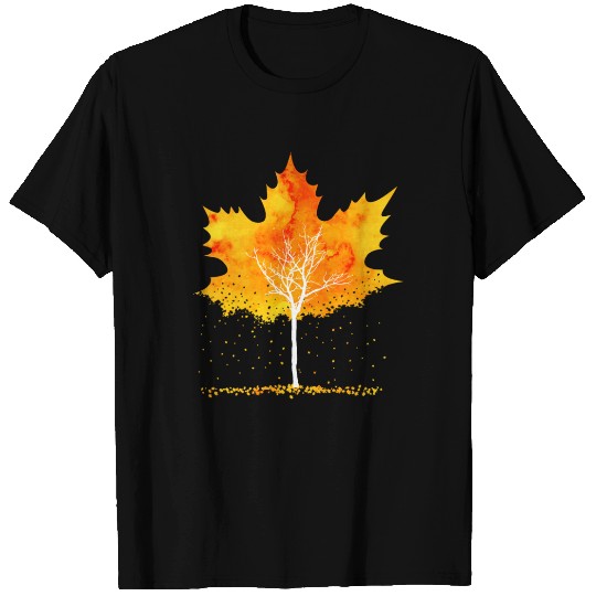 Maple Leaf Autumn Orange Fall Leaves T Shirts