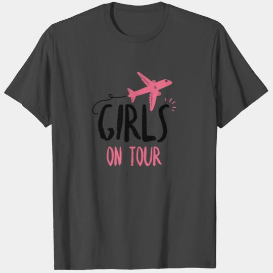 Girls Tour Country Travel Airplane Cool Gift T Shirts