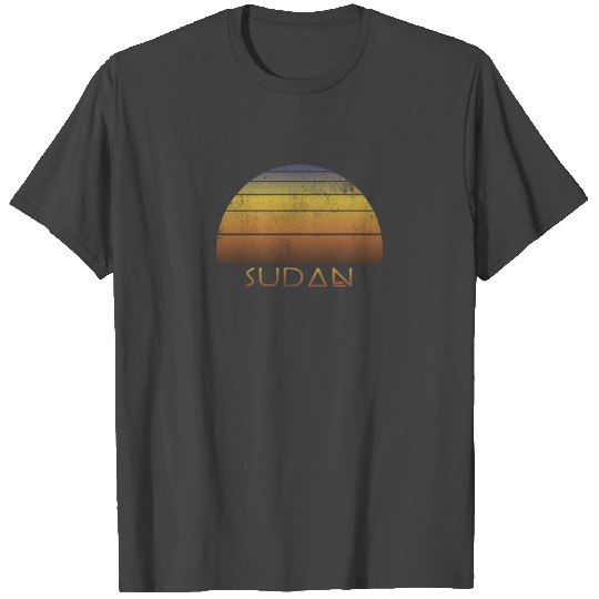 Vintage Sunset Family Vacation Souvenir Sudan T Shirts