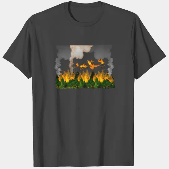 BURNING AMAZON Lung of the Earth Destruction T Shirts