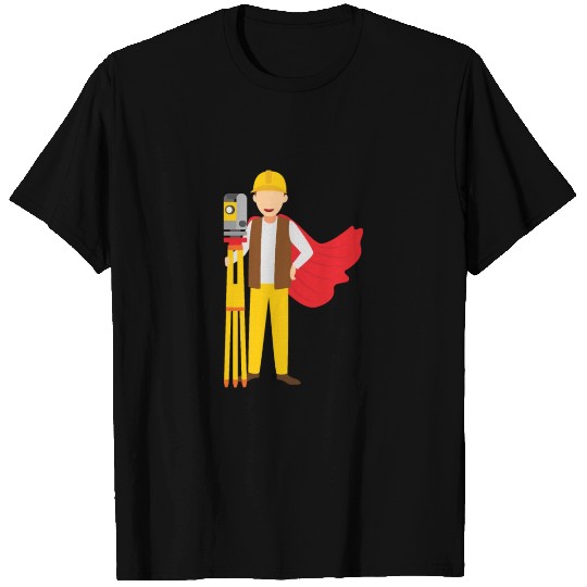 Funny Super Hero Surveyor Engineers gift T Shirts