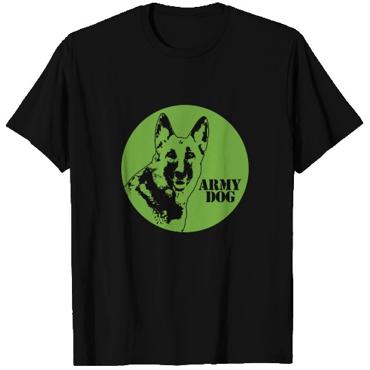 Army Soldier with Dog Weapon Gift T Shirts