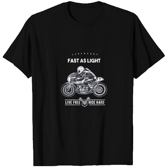 Fast as light Motorcycle Holidays T Shirts