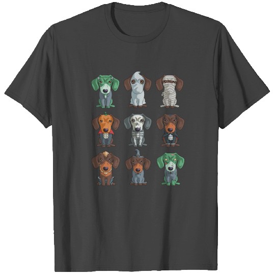 Cute Dachshund Halloween Funny Weiner for T Shirts