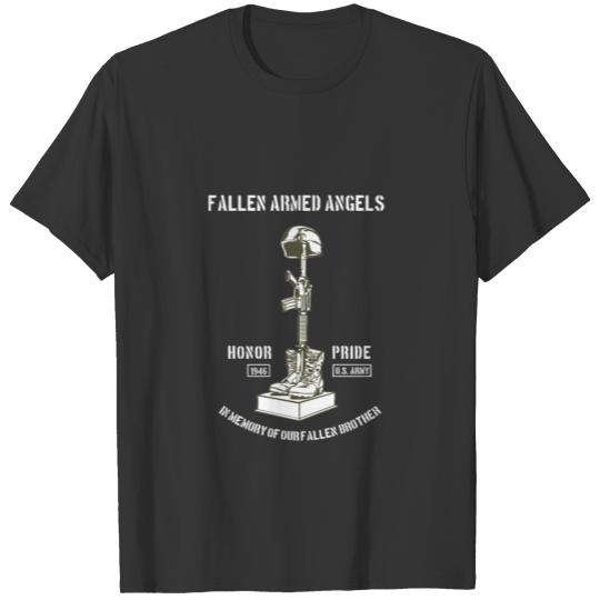 Fallen armed angels Gun Military Boots T Shirts