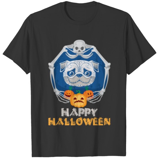 Pumpkin Pug Dog Lover Halloween T-shirt