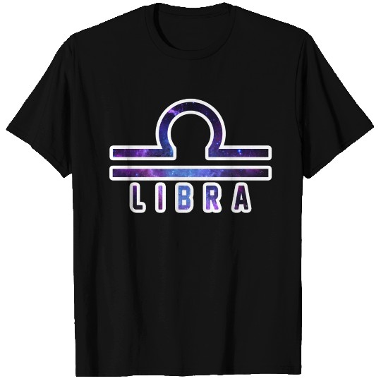 Libra Zodiac Sign Space Symbol T Shirts