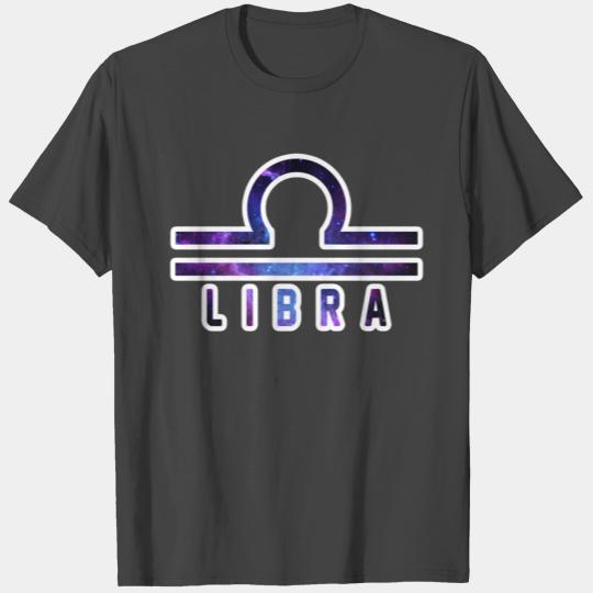 Libra Zodiac Sign Space Symbol T Shirts