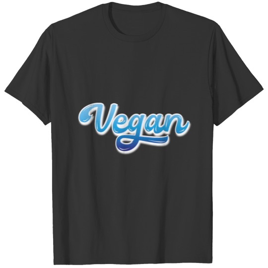 Graffiti Vegan blue white T Shirts