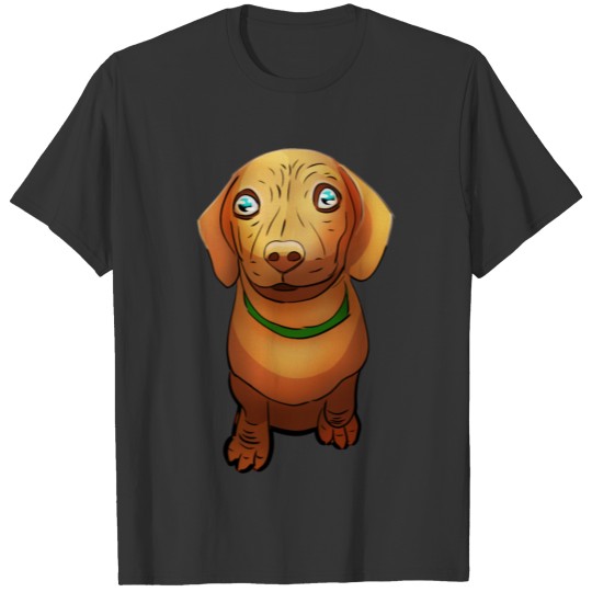 Cute brown Beagle puppy dog with puppy eyes. T Shirts