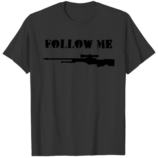 Follow Me - cool CS gamer design nerd gaming code T-shirt