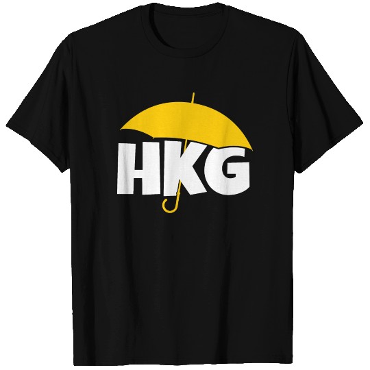 Support HKG Hong Kong Yellow Umbrella Movement T Shirts