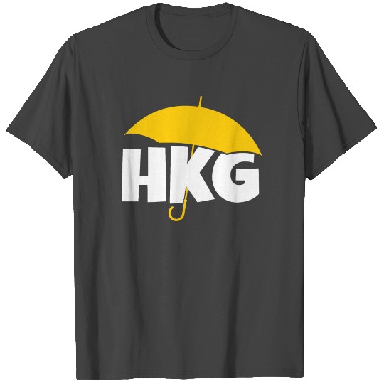 Support HKG Hong Kong Yellow Umbrella Movement T Shirts