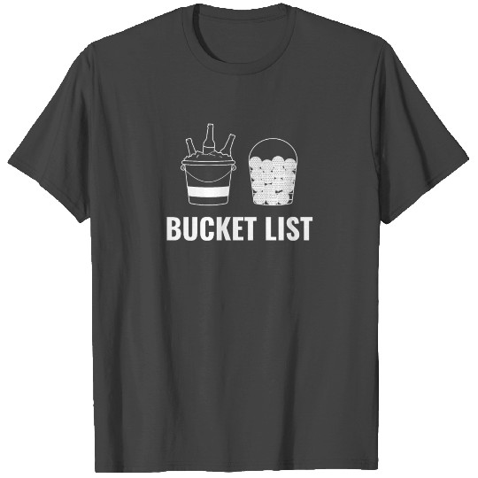Golf Bucket List Match Play Booze Fan Gift Idea T Shirts