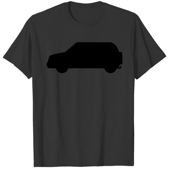 silhouette silhouette car off-road vehicle trailer T-shirt