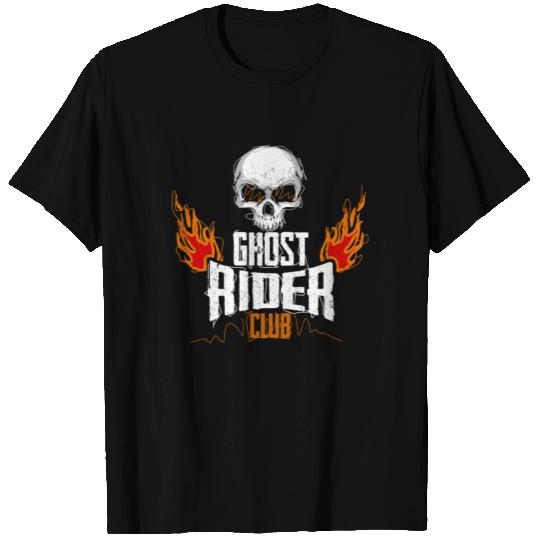 Cool Ghost Rider Club Bike gift present idea T Shirts