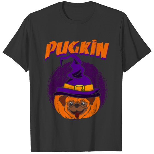 Halloween Ghost Spook Pug Dog Pugkin Pumpkin Gift T Shirts