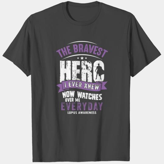 The Bravest Hero- Lupus Awareness T Shirts