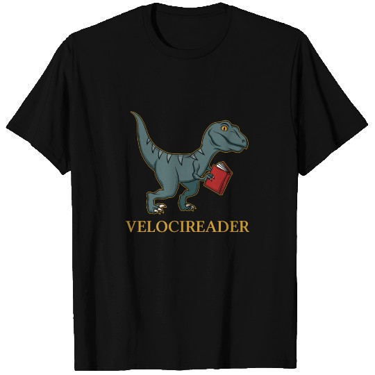 Velocireader Velociraptor Bookworm Reading Gift T Shirts