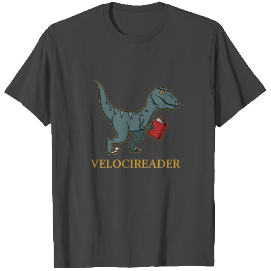 Velocireader Velociraptor Bookworm Reading Gift T Shirts